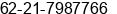 Fax number of Mrs. Lyna email:info@dextercargo.com at Jakarta