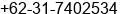 Fax number of Ms. Indri at Surabaya