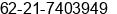 Fax number of Mr. Alexius Dwi Krisnanto at Jakarta