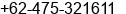 Fax number of Mr. Julty Bida at Sorowako