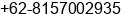 Mobile number of Mr. Sonson Garsoni, IR at BANDUNG