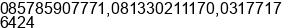 Mobile number of Mr. Burkie Agusta at Surabaya