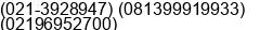 Phone number of Mrs. Vela Achmad Rantetoding at Jakarta Pusat