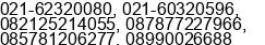 Phone number of Mr. yusuf at BEKASI