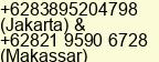 Phone number of Mr. Irsyad at Bekasi