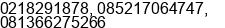 Phone number of Mr. Hendro Ismanto at Jakarta Selatan