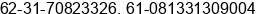 Phone number of Mr. Muh. Taufik at Surabaya