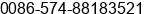 Phone number of Ms. Maggie Zhou at NINGBO